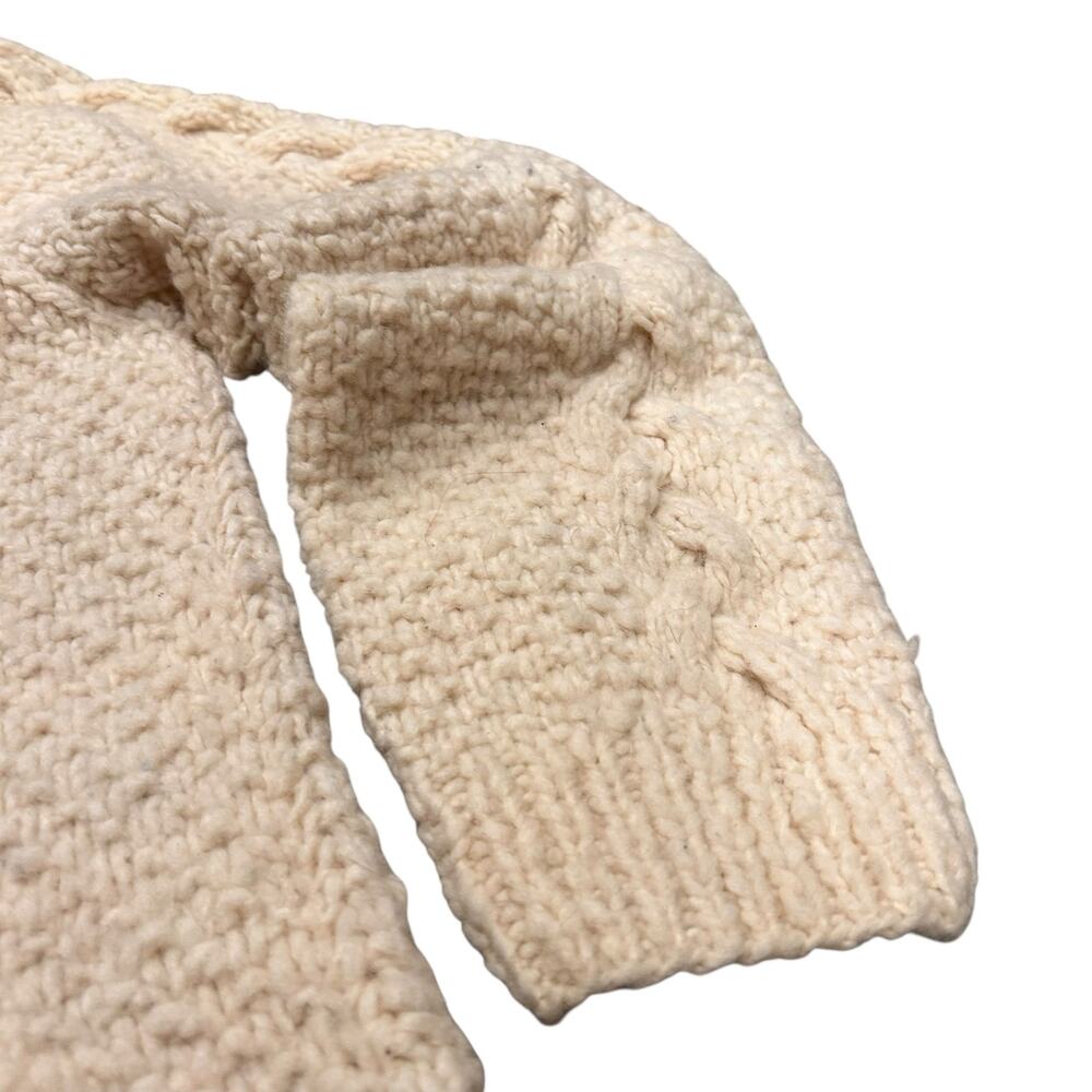 Vintage Men’s Wool Cable Knit Sweater Medium - Picture 5 of 12